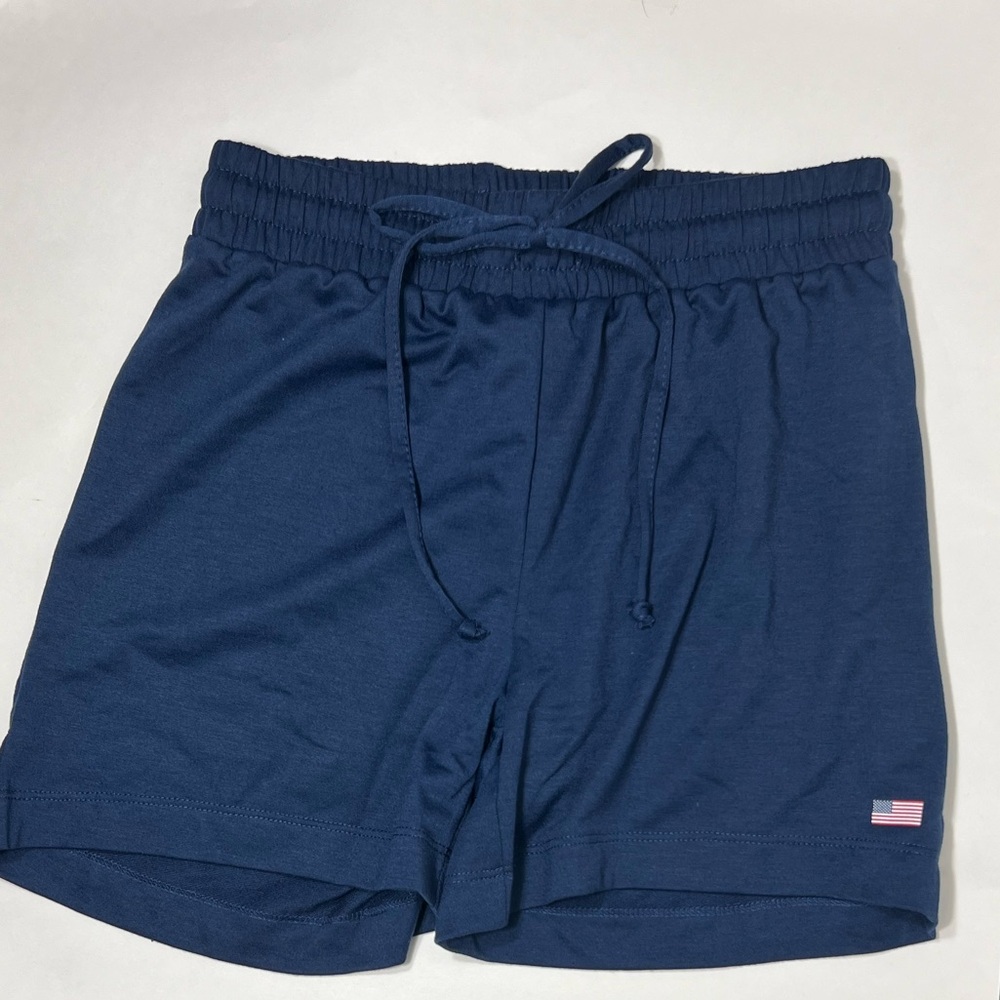 PSK collective Women’s running short, Moisture wicking, mid length,Navy, Medium